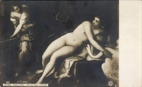 Künstler Ak Tintoretto, J., Leda und der Schwan