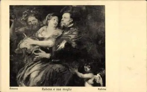 Künstler Ak Rubens, Rubens e sua moglie