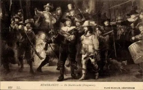 Künstler Ak Rembrandt, Die Nachtwache