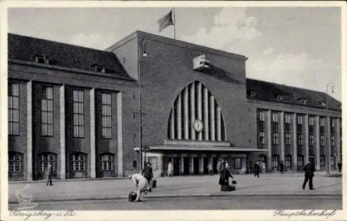 Ak Kaliningrad Königsberg Ostpreußen, Hauptbahnhof