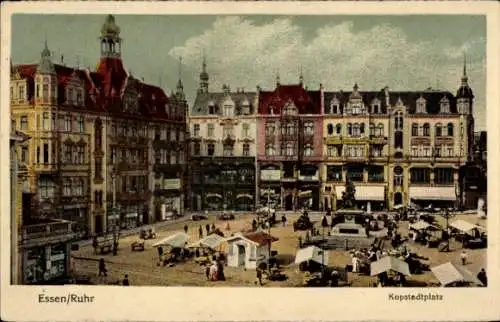 Ak Essen Ruhrgebiet, Kopstadtplatz