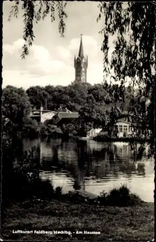 Ak Feldberg in Mecklenburg, Haussee mit Kirchturm