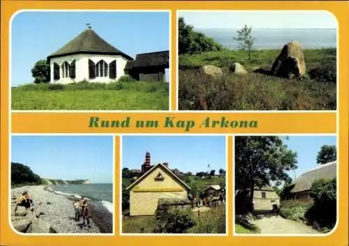 Ak Arkona Putgarten auf Rügen, Kapelle Vitt, Räsenbarg, Freigaststätte Kap Arkona