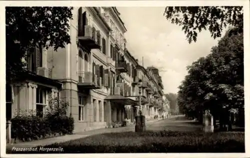 Ak Františkovy Lázně Franzensbad Reg. Karlsbad, Morgenzeile