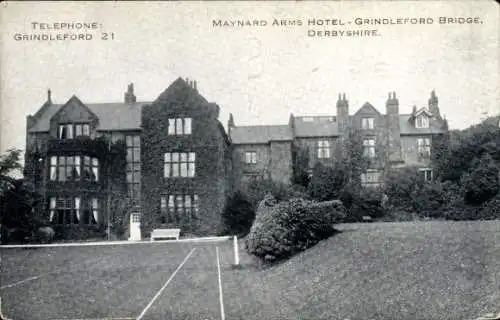 PC Grindleford Bridge Derbyshire England, The Maynard Arms Hotel