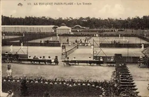 CPA Le Touquet Paris Plage Pas de Calais, Les Tennis
