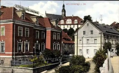 Ak Weißenberg in Sachsen, Lederfabrik Nitschke Sohn