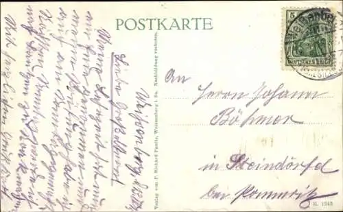 Ak Weißenberg in Sachsen, Lederfabrik Nitschke Sohn