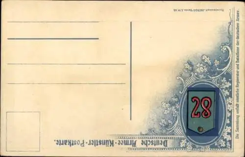 Ak Deutsche Armee, Soldat in Uniform, Gemaltes Porträt