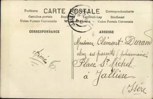 Ak Junge mit Hund, Portrait