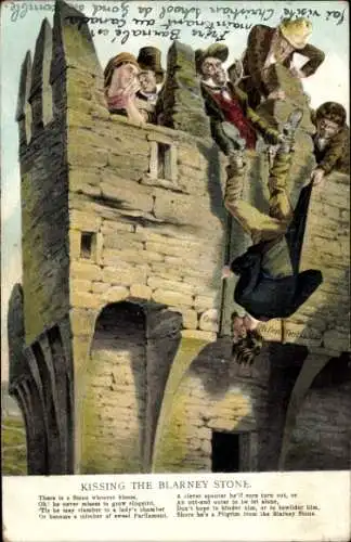 PC Kissing the Blarney Stone, Humor