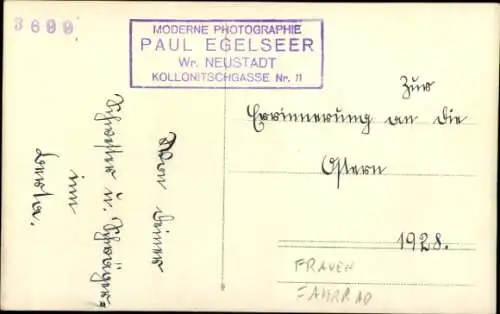 Foto Ak Frau mit Fahrrad, Portrait