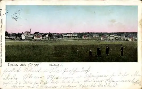 Ak Ohorn in Sachsen, Niederdorf