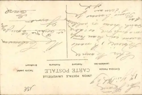 CPA Armand Fallieres, Präsident der Republik, Einweihung der Erweiterungen, Wappen