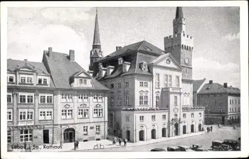 Ak Löbau in Sachsen, Rathaus