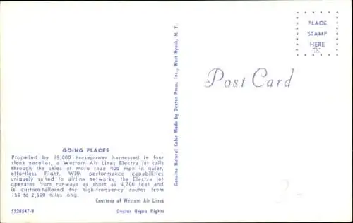 Ak Western Airlines, Electra, N7135C, Passagierflugzeug