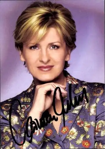 Ak Sängerin Carmen Nebel, Portrait, Autogramm