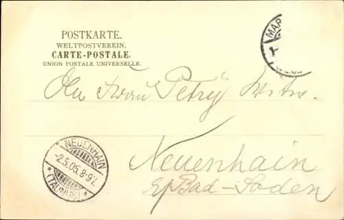 Ak Marburg an der Lahn, Elisabethkirche vom Weg nach Augustenruhe