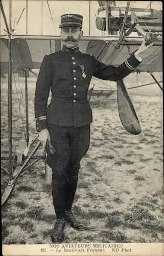CPA Nos Aviateurs Militaires, Lieutenant Fequent