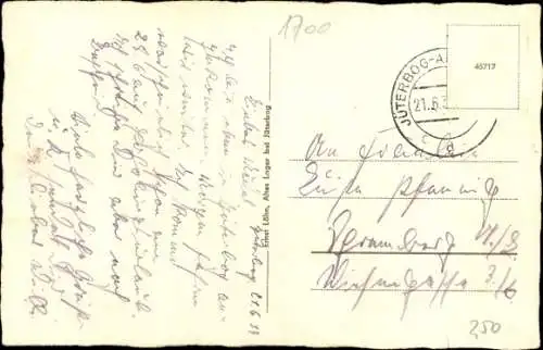 Ak Altes Lager bei Jüterbog in Brandenburg, Truppenübungsplatz, Offiziersheim