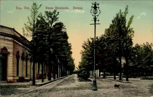 Ak Paraná Argentinien, Paseo Rivadavia