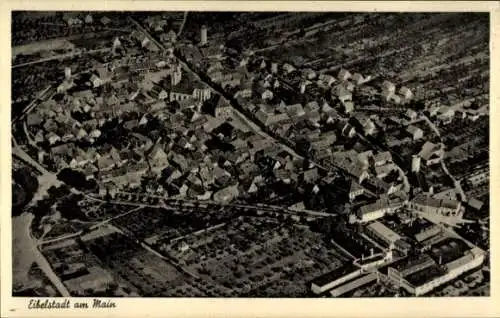 Ak Eibelstadt in Unterfranken, Fliegeraufnahme