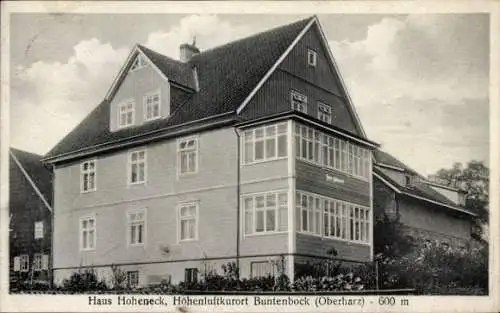 Ak Buntenbock Clausthal Zellerfeld Oberharz, Haus Hoheneck