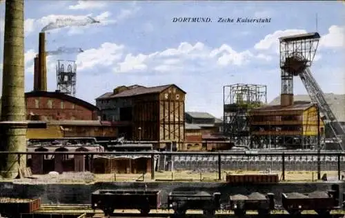 Ak Dortmund im Ruhrgebiet, Zeche Kaiserstuhl