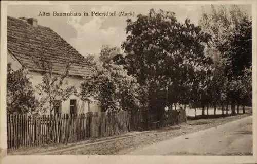 Ak Petersdorf Bad Saarow in der Mark, Altes Bauernhaus