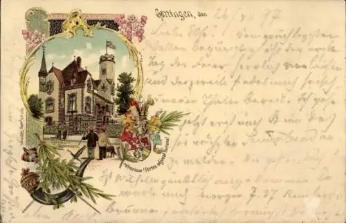 Studentika Litho Göttingen, Corpshaus, Wappen, KSCV