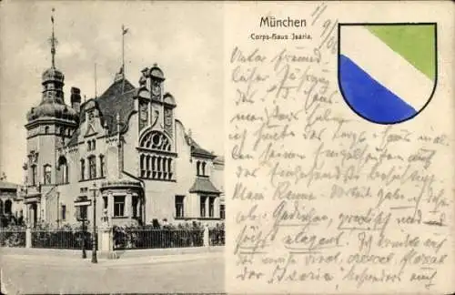 Studentika Ak München, Corps Isaria, Korpshaus, Wappen, KSCV