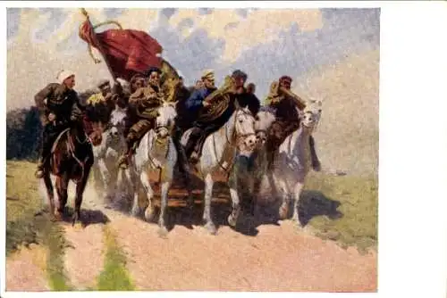 Künstler Ak Grekow, Russland, Kavallerie