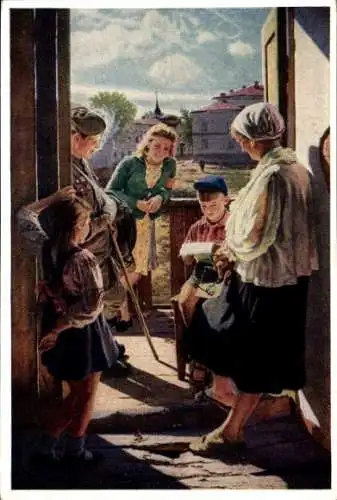 Künstler Ak Laktionow, Alexander, Brief von der Front