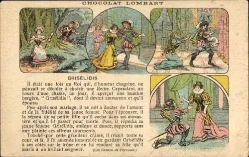 Litho Chocolat Lombart, Griselidis, Reklame