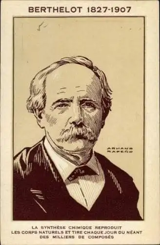 Künstler Ak Chemiker Marcelin Berthelot, Portrait