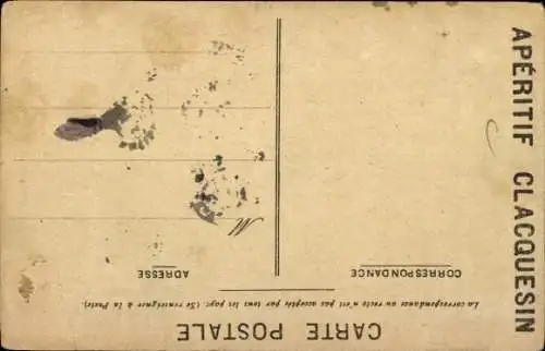 Künstler Ak Clacquesin Apéritif, Reklame