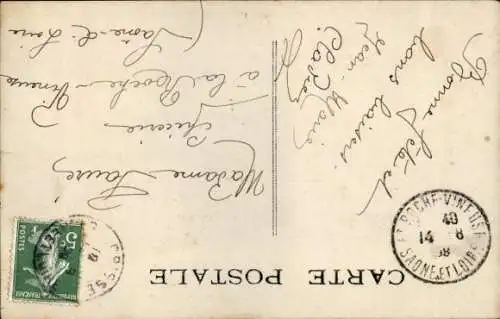 Ak Mädchen mit Blumen, Portrait