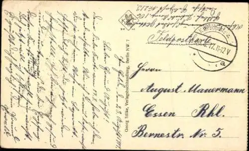 Ak Kaffeeempfang, Soldaten rasten