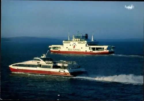 Ak Fährschiff Red Funnel, Red Jet 4