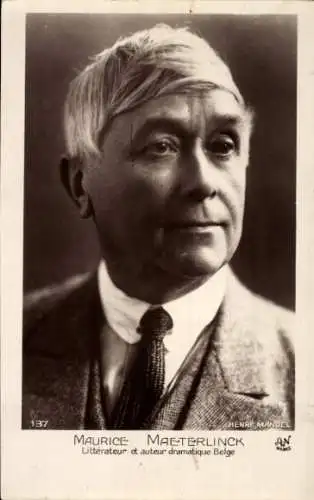 Ak Schriftsteller Maurice Maeterlinck, Porträt