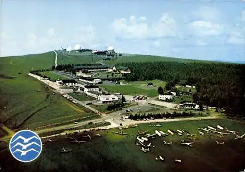 Ak BERG WASSERKUPPE befindet sich in Gersfeld, Segelflugzeuge auf der Wasserkuppe in der Rhön