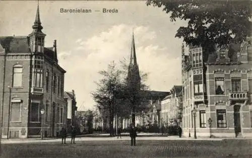 Ak Breda Nordbrabant Niederlande, Baronielaan, Breda