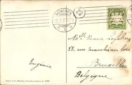 Ak München, Karlsplatz, Justizpalast