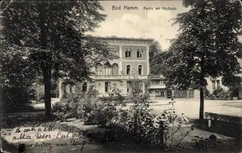 Ak Bad Hamm in Westfalen, Kurhaus, Parkansicht, Bäume, Gebäude