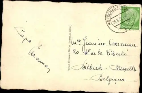 Ak Monschau Montjoie in der Eifel, Ortspartie, Rurstrasse