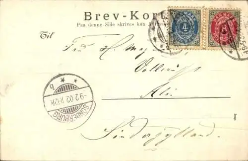 Ak Askov Sogn Dänemark, Teilansicht