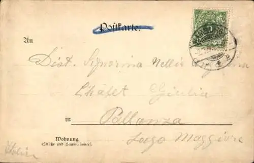 Ak Hamburg Mitte Neustadt, alter Jungfernstieg, Alsterdamm, Kirchtürme