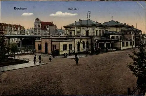 Ak Bochum im Ruhrgebiet, Bahnhof