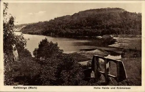 Ak Kalkberge Rüdersdorf in der Mark, Kalkberge, Hohe Halde, Krämersee