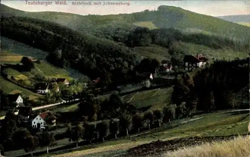Ak Johannaberg Berlebeck Detmold im Teutoburger Wald,  Berlebeck mit Johannaberg, Landschaft, ...